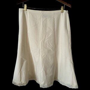 The Limited Ivory Flare Short Skirt Rare Size 10